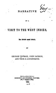 Cover of Narrative of a visit to the West Indies by George Truman