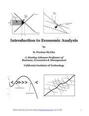 Cover of Introduction to economic analysis by R. Preston McAfee