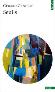 Cover of Seuils by Gérard Genette