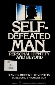 Cover of Self-defeated man by Xavier Rubert de Ventós