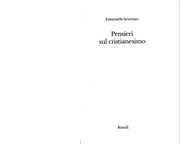 Front cover of Pensieri sul cristianesimo by Emanuele Severino