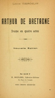 Front cover of Arthur de Bretagne by Louis Tiercelin