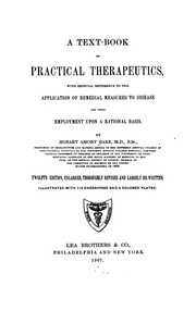Front cover of A Text-book of practical therapeutics by Hobart Amory Hare