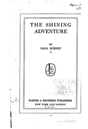 Front cover of The shining adventure by Dana Burnet