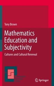 Front cover of Mathematics Education and Subjectivity by Tony Brown