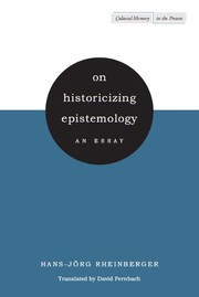 Front cover of On historicizing epistemology by Hans-Jörg Rheinberger