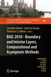 Front cover of BAIL 2010 - Boundary and Interior Layers, Computational and Asymptotic Methods by Carmelo Clavero