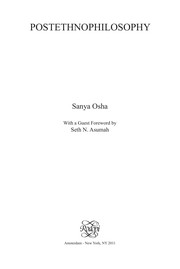 Cover of Postethnophilosophy by Sanya Osha
