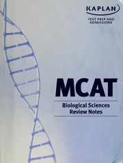 Cover of MCAT biological sciences review notes by Kaplan Educational Centers (Firm : New York, N.Y.)
