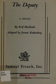 Cover of The deputy by Rolf Hochhuth