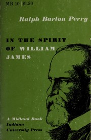 Cover of In the spirit of William James by Ralph Barton Perry