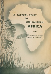 Front cover of A factual study of Sub-Saharan Africa by W. Stanley Rycroft