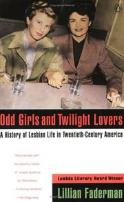 Cover of Odd Girls and Twilight Lovers by Lillian Faderman