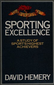 Front cover of The pursuit of sporting excellence by David Hemery