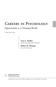 Front cover of Careers in psychology by Unknown