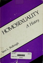Cover of Homosexuality, a history by Vern L. Bullough