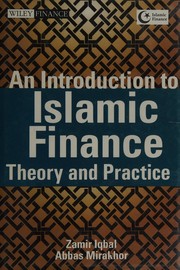 Cover of An introduction to Islamic finance by Zamir Iqbal