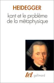 Cover of Kant und das Problem der Metaphysik by Martin Heidegger