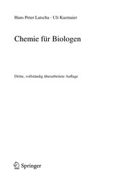 Cover of Chemie für Biologen by H. P. Latscha