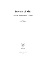 Front cover of Servant of Mut by Sue D'Auria