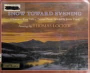 Cover of Snow toward evening by Josette Frank