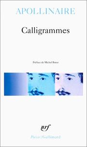Cover of Calligrams by Guillaume Apollinaire
