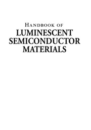 Front cover of Handbook of luminescent semiconductor materials by Leah Bergman