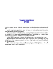 Front cover of Transformation Space by Marianne de Pierres