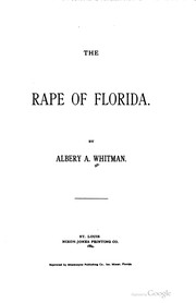 Cover of The rape of Florida by Albery Allson Whitman