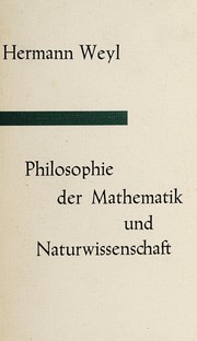 Front cover of Philosophie der Mathematik und Naturwissenschaft by Hermann Weyl