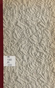 Front cover of Rhyming picture guide to Ayot Saint Lawrence by George Bernard Shaw