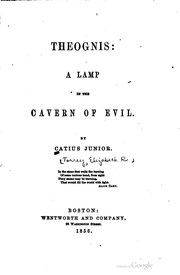 Cover of Theognis by Lizzie R. Torrey