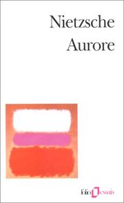 Cover of Aurore by Friedrich Nietzsche