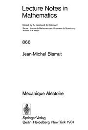 Front cover of Mechanique Aleatoire by J. M. Bismut
