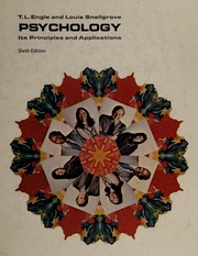 Front cover of Psychology, its principles and applications by Thelburn Laroy Engle