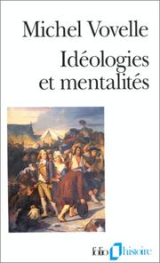 Front cover of Idéologies et mentalités by Michel Vovelle
