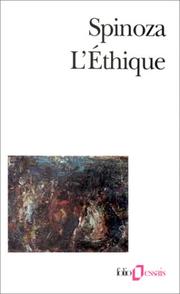 Cover of L'Ethique by Benedictus de Spinoza