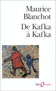 Front cover of De Kafka à Kafka by Maurice Blanchot