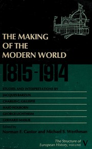 Cover of The structure of European history by Norman F. Cantor