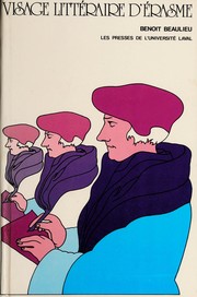 Front cover of Visage littéraire d'Erasme by Benoit Beaulieu