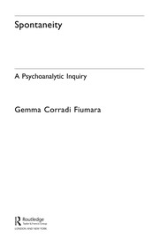 Cover of Spontaneity by Gemma Corradi Fiumara