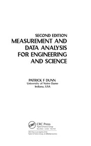 Cover of Measurement and data analysis for engineering and science by Unknown