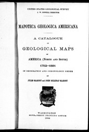 Front cover of Mapoteca geologica americana by Marcou, Jules