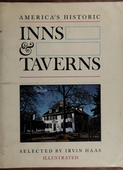 Front cover of America's historic inns and taverns by Irvin Haas