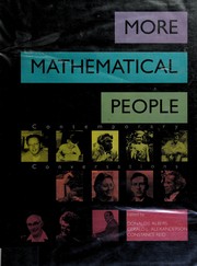 Front cover of More mathematical people by Donald J. Albers