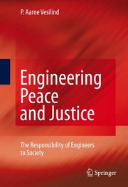 Cover of Engineering peace and justice by P. Aarne Vesilind