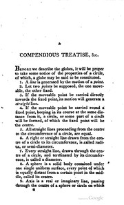 Cover of A compendious treatise on the use of the globes by Lathrop, John