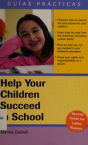 Front cover of Ayude a sus hijos a tener éxito en la escuela by Mariela Dabbah