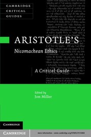Cover of Aristotle's Nicomachean ethics by Jon Miller