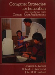 Cover of Computer strategies for education by Charles K. Kinzer